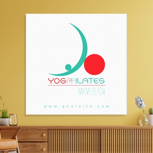 Yoga Pilates - Ingewikkeld Canvas (Insitu (Woonkamer))