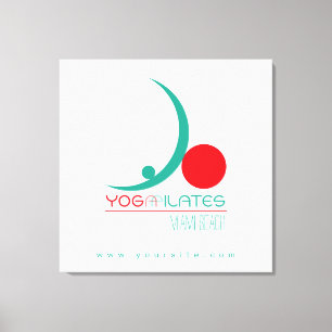 Yoga Pilates - Ingewikkeld Canvas Afdruk