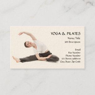 Yoga & Pilates Instructor/Health & Fitness Visitekaartje