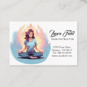 Yoga Pilates Instructor Minimalist Visitekaartje (Voorkant)