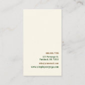 Yoga Pilates Meditation Business/Instructor Visitekaartje (Achterkant)