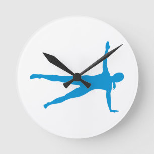 Yoga Pilates-vrouw Ronde Klok