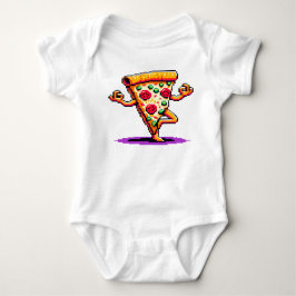 Yoga Pizza - Grappige Pixel Art Mindful Food Desig Romper