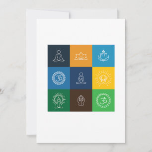 Yoga Pop Art Zen Meditation Asana Buddhism Yogi Gi Kaart
