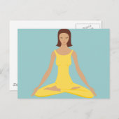 Yoga Pose Girl Briefkaart (Voorkant / Achterkant)