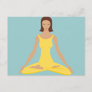 Yoga Pose Girl Briefkaart