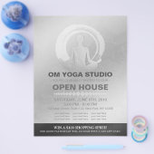 YOGA Pose Instructor Studio Open House ZEN Symbol Flyer (Enkel)