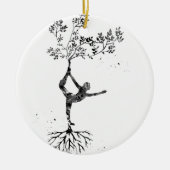 Yoga pose keramisch ornament (Voorkant)