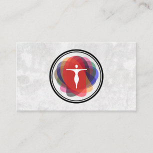 Yoga Pose Logo   Modern Humanistisch Visitekaartje