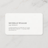 Yoga Pose Lotus Flower Pattern Visitekaartje (Achterkant)