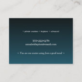 Yoga Pose Modern Kleurrijk Visitekaartje (Achterkant)