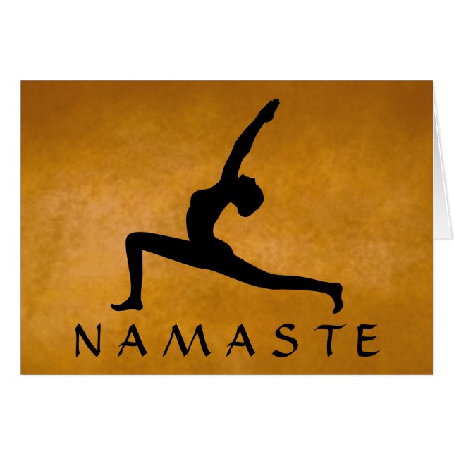 Yoga Pose Noir Silhouette Couleur Personnalisée Na (Devant horizontal)