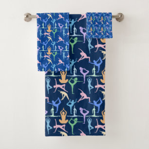Yoga Pose Pastel Motif 01.bx4 D Bleu BG
