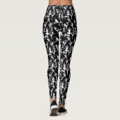 Yoga pose patroon 01.bx4.Black GB Leggings (Achterkant)