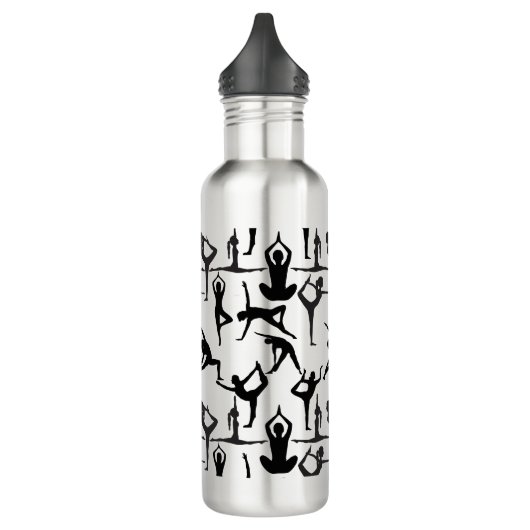 Yoga pose patroon 01.w BG Waterfles (Links)