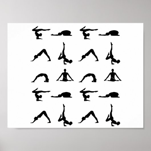 Yoga pose poster (Voorkant)
