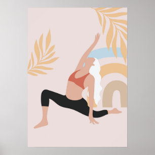 yoga pose poster