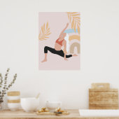 yoga pose poster (Keuken)