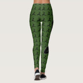 Yoga Pose Silhouette Leggings (Achterkant)