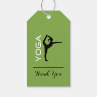 Yoga Pose Silhouette over de groene achtergrond Da