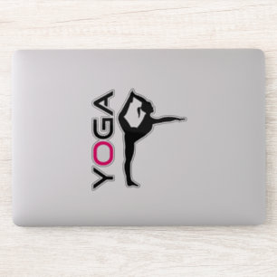 Yoga Pose Silhouette Sticker