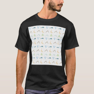 Yoga pose silhouette t-shirt