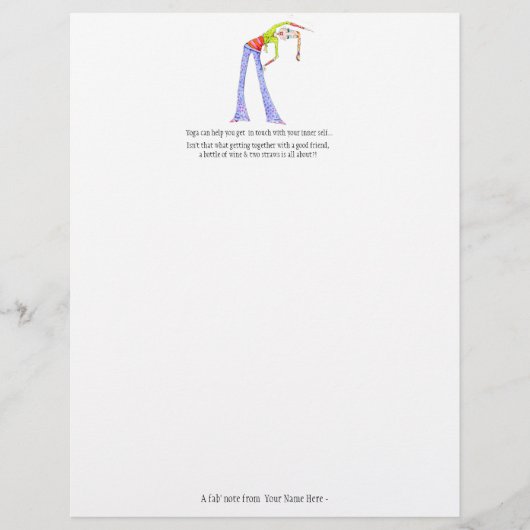 Yoga Pose Stationery (Voorkant)