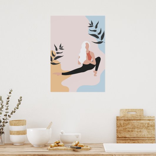 yoga pose une affiche (Cuisine)