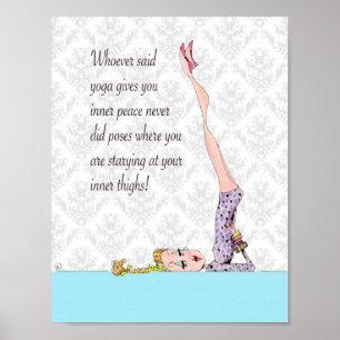 Yoga Pose voor innerlijke vrede Poster