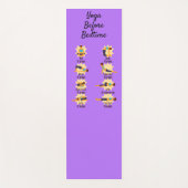 Yoga poseert voor bed routine poseert met tijden yogamat (Voorkant)