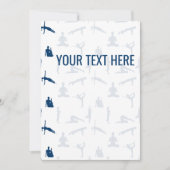 Yoga Poses Asanas Faire-part (Devant)