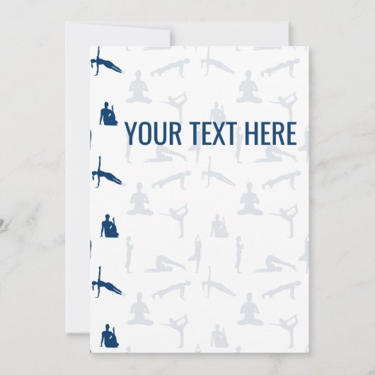 Yoga Poses Asanas Faire-part (Devant)