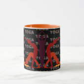 Yoga Poses Ceramic Coffee Tea Cup Mok (Midden)