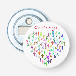 Yoga Poses Heart Thunder_Cove Button Flesopener