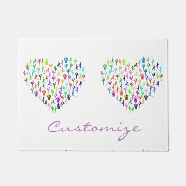 Yoga Poses Heart Thunder_Cove Deurmat (Voorkant)