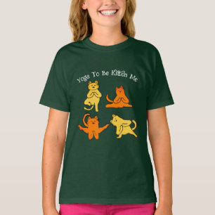 Yoga Poses Kat T-shirt, Cool Yoga Kat Humor T-shirt