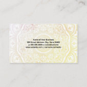 Yoga Poses | Mandala Pattern Visitekaartje (Achterkant)