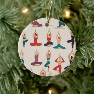 Yoga Poses Ornement de Noël