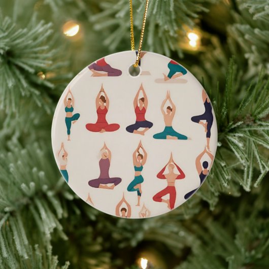 Yoga Poses Ornement de Noël (Arbre)