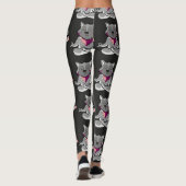 Yoga poses pattern | Yoga seamless pattern 19 Leggings (Achterkant)