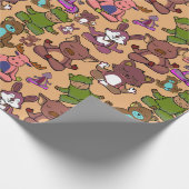 Yoga poses pattern | Yoga seamless pattern 50 Cadeaupapier (Hoek)