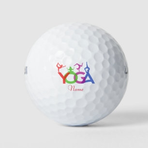 Yoga Poses Silhouettes Thunder_Cove Golfballen