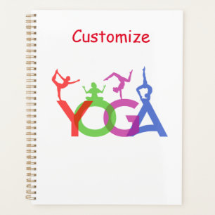 Yoga Poses Silhouettes Thunder_Cove Planner