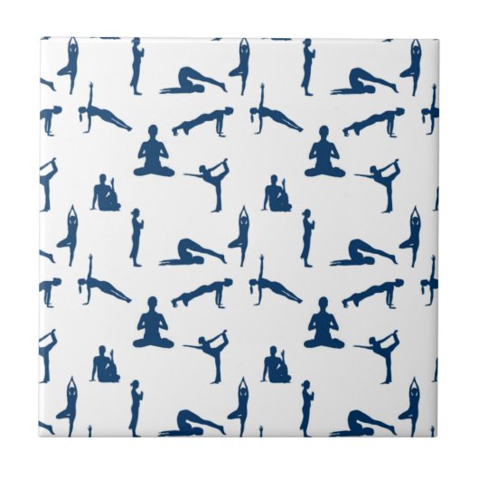 Yoga Poses Tegeltje (Voorkant)