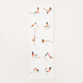 Yoga Poses Thema Yoga Mat (Voorkant)