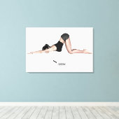 Yoga Poses Thunder_Cove Canvas Afdruk (Insitu (Houten vloer))