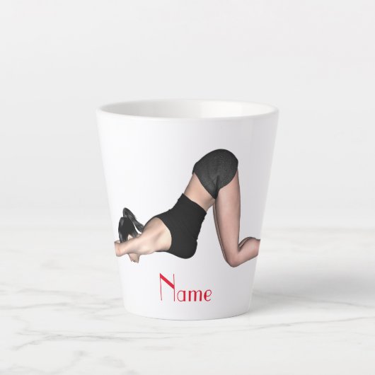 Yoga Poses Thunder_Cove Latte Mok (Voorkant)