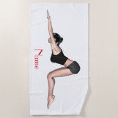 Yoga Poses Thunder_Cove Strandlaken (Voorkant)