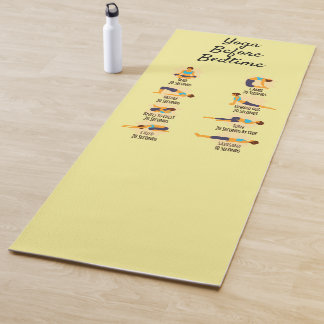 Yoga poses voordat het bed wakker wordt yogamat