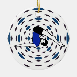Yoga Poses - Yoga Xmas Ornaments Keramisch Ornament